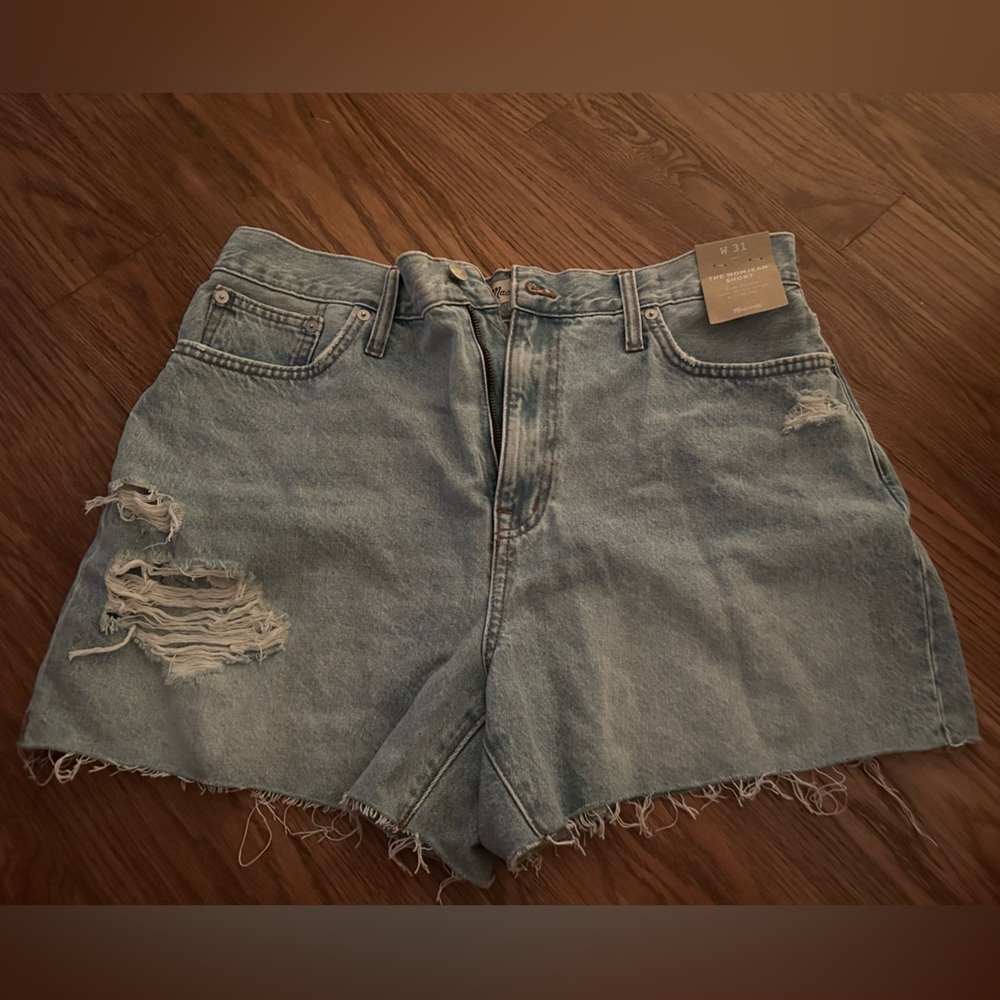 Madewell mom jean shorts